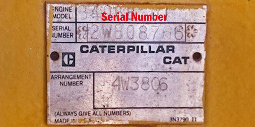 Caterpillar Serial Numbers