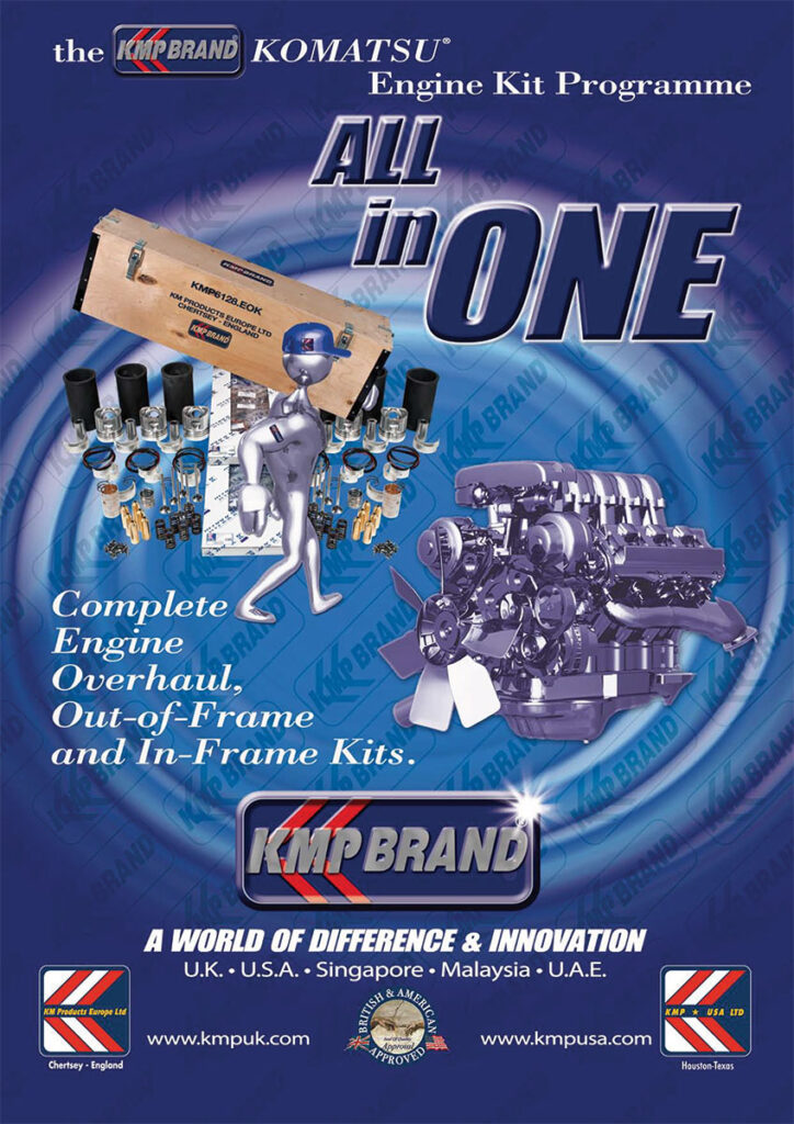 KMP Brand® Engine Overhaul Kits Suitable for Komatsu®